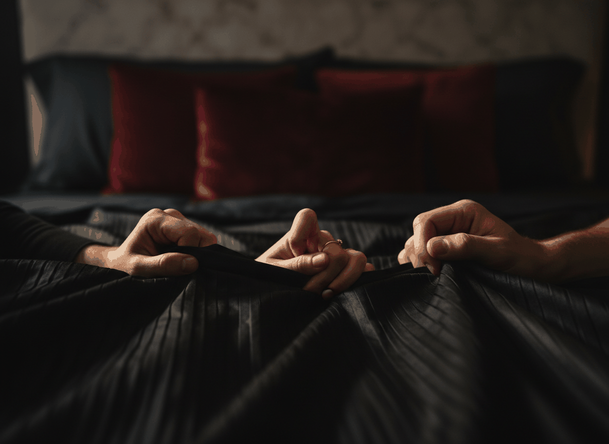 Travesseiro Amora posicionado sobre a cama no primeiro uso